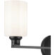 Gioe 3 Light 24.25 inch Black Vanity Light Wall Light