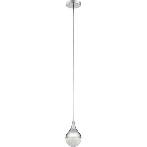 Kiss LED 4.75 inch Chrome Mini Pendant Ceiling Light