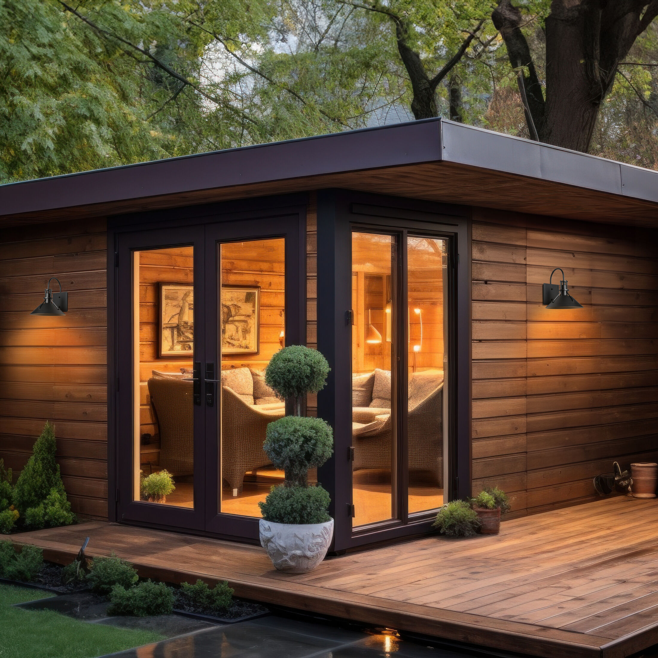 Henry 1 Light 10.5 inch Coastal Black Outdoor Sconce, Small