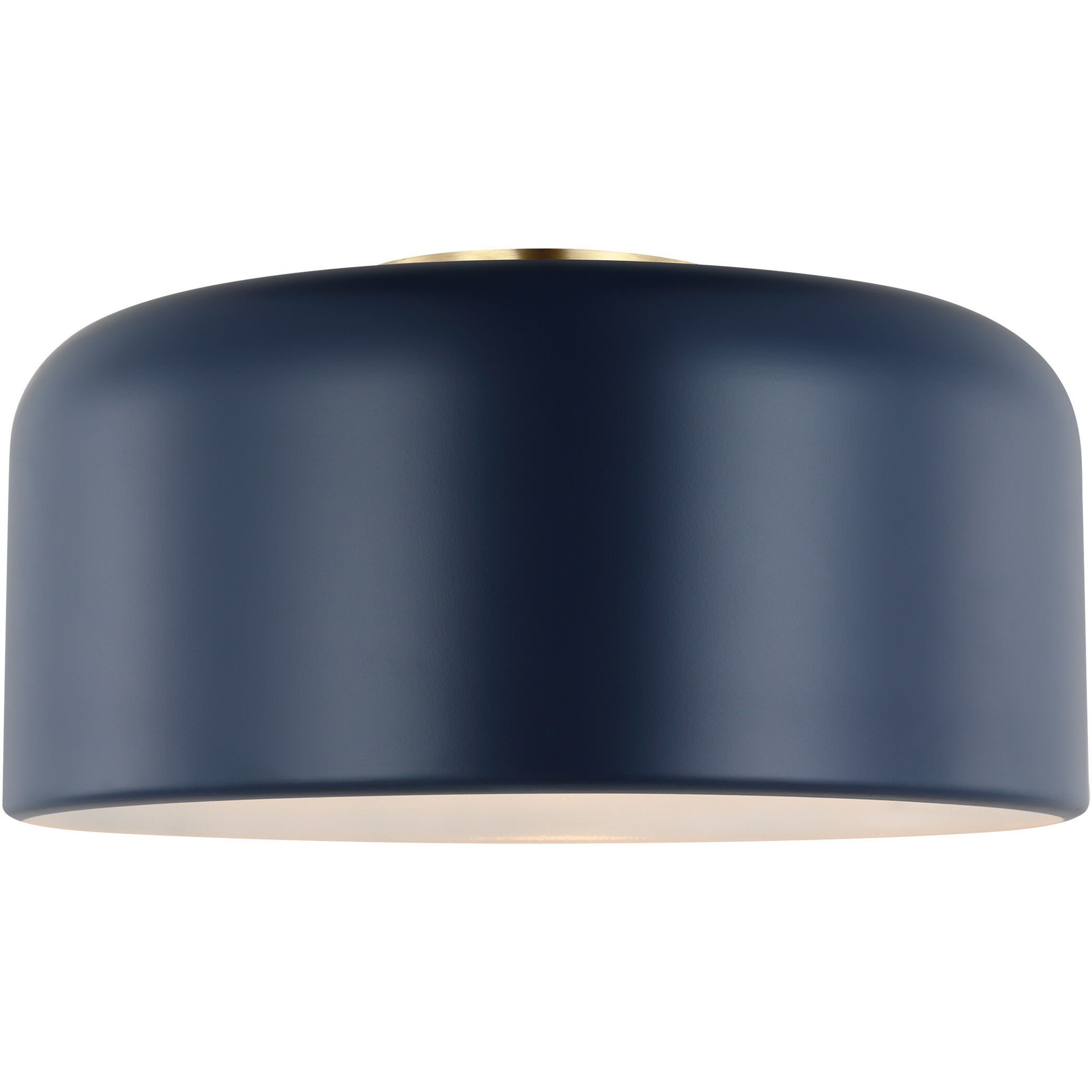 Malone 1 Light 13.75 inch Navy Ceiling Flush Mount Ceiling Light