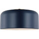 Malone 1 Light 13.75 inch Navy Ceiling Flush Mount Ceiling Light