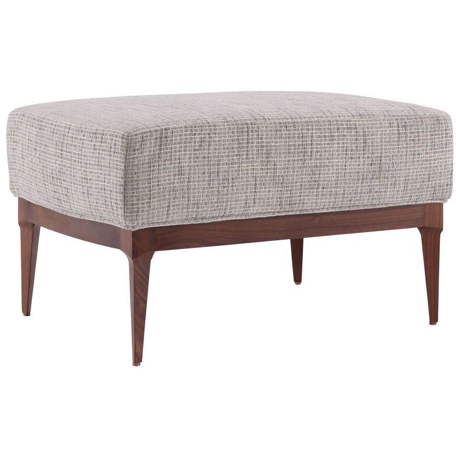 Laurette 18 inch Moonlight Grid Ottoman