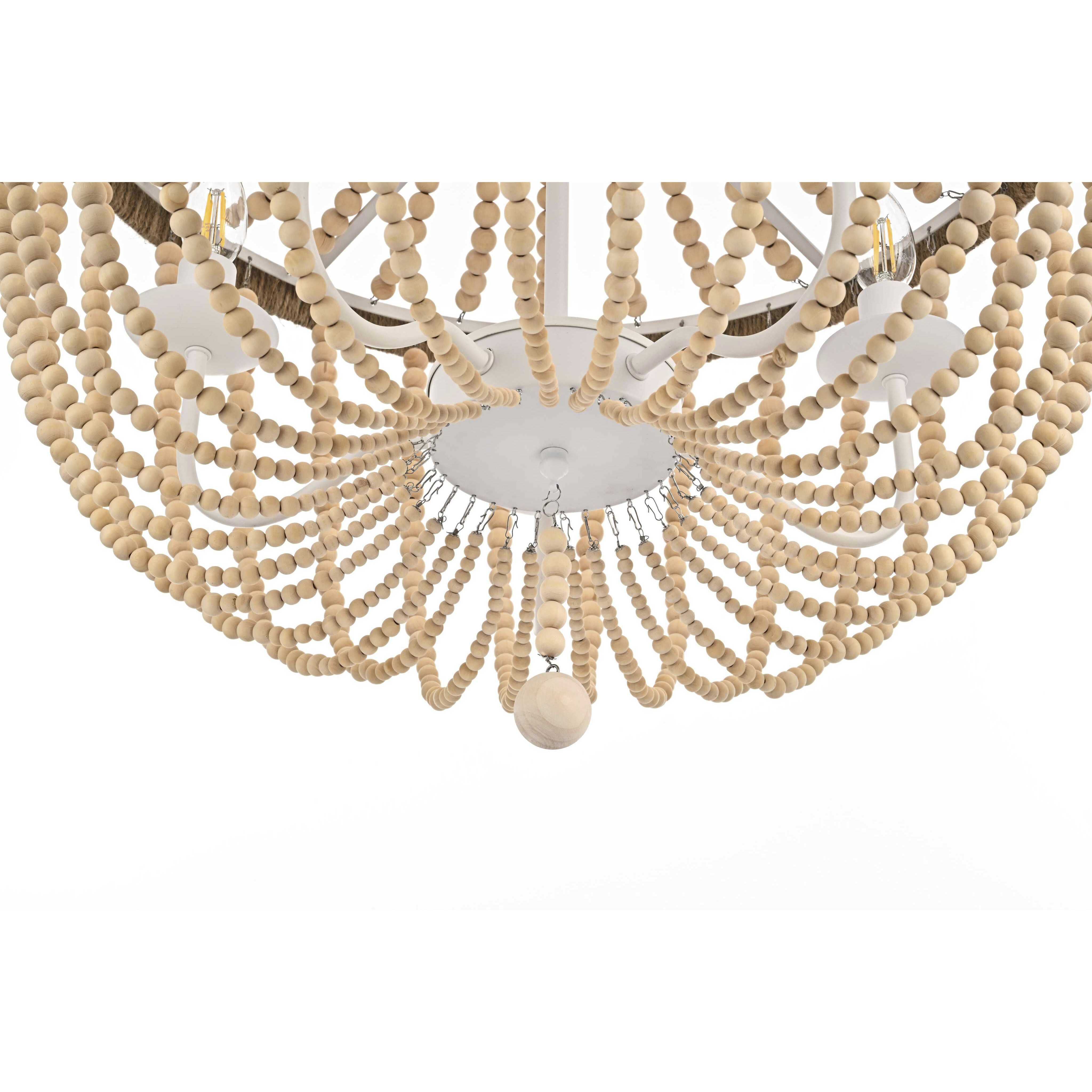 Jolie 5 Light 24 inch Beige Pendant Ceiling Light