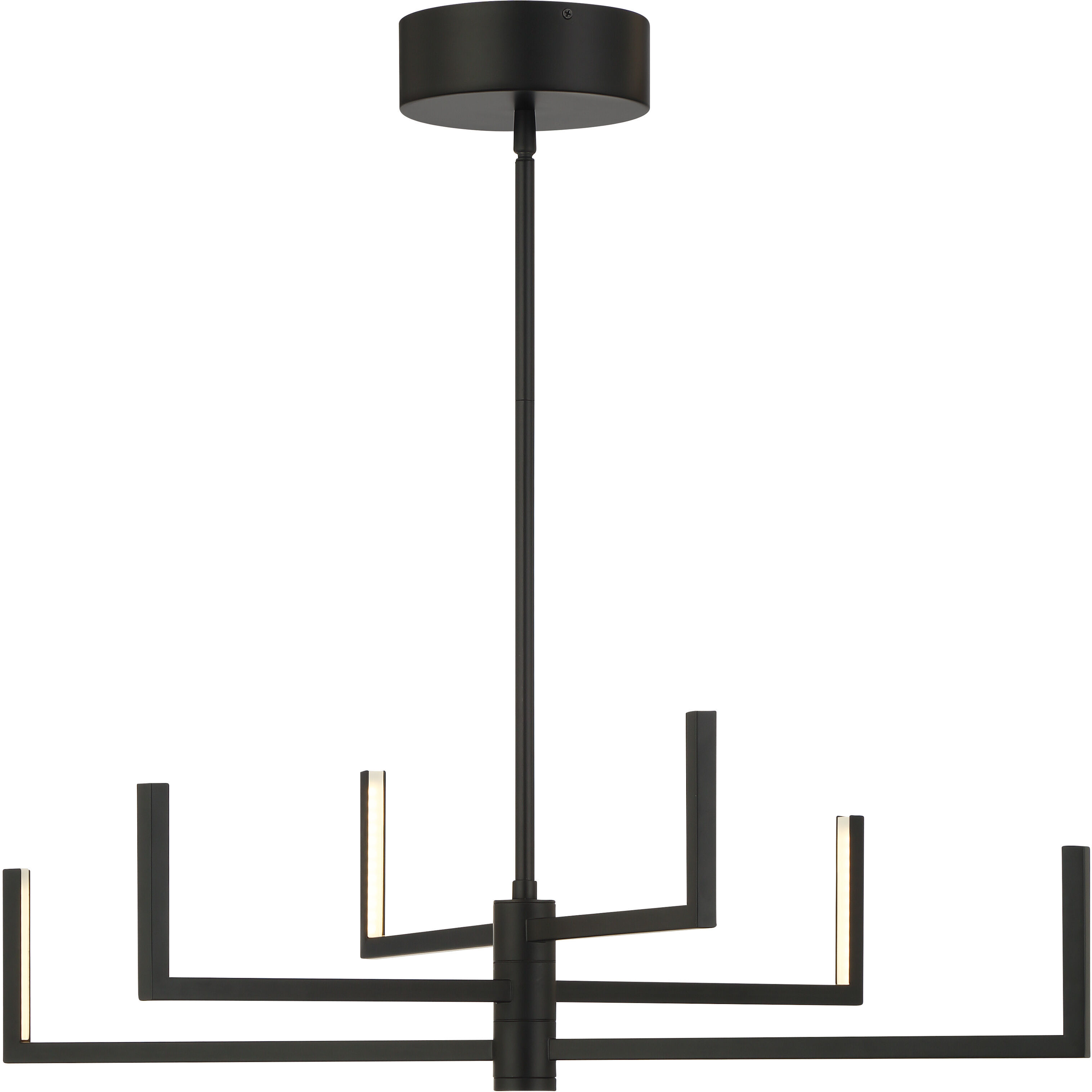Articular LED 24.25 inch Coal Chandelier Ceiling Light