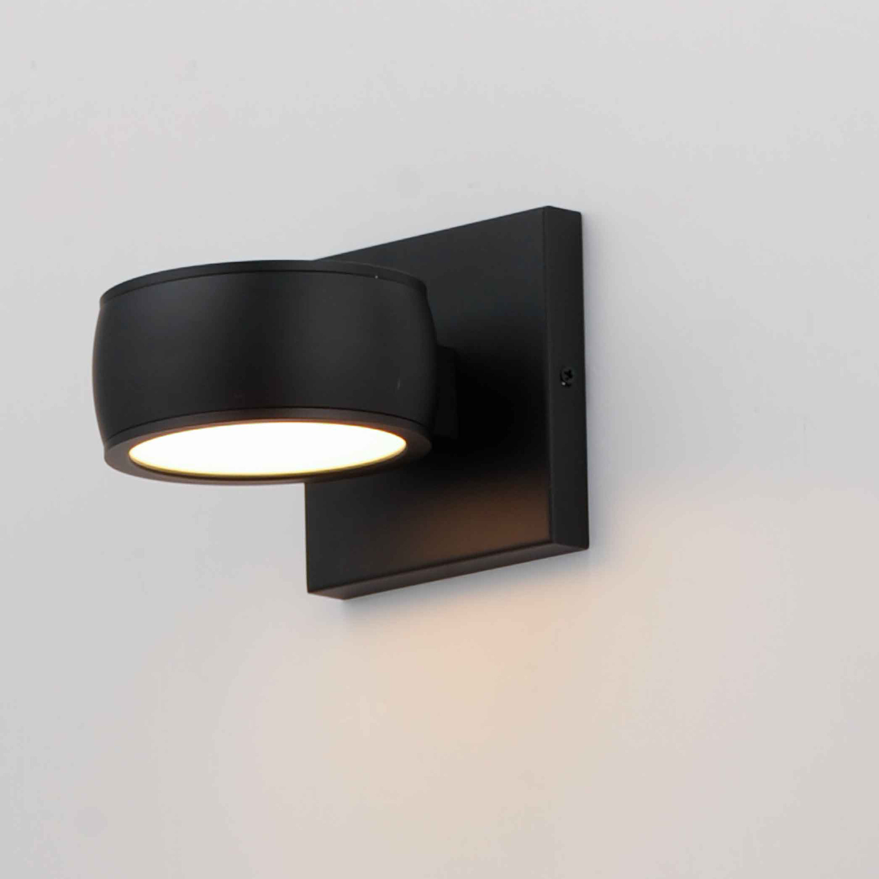 Modular LED 5 inch Black Outdoor Wall Sconce
