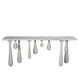 Drop 76 X 20 inch White Wash Console