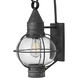 Cape Cod Outdoor Wall Mount Lantern in Aged Zinc, Medium