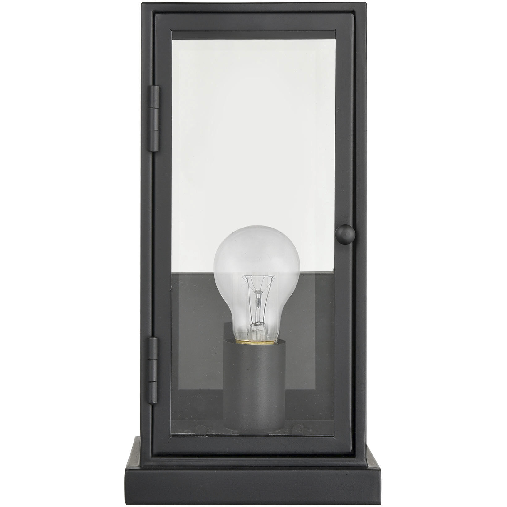 Foundation 1 Light 12 inch Matte Black Outdoor Wall Sconce