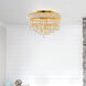 Empire 3 Light 12 inch Gold Flush Mount Ceiling Light