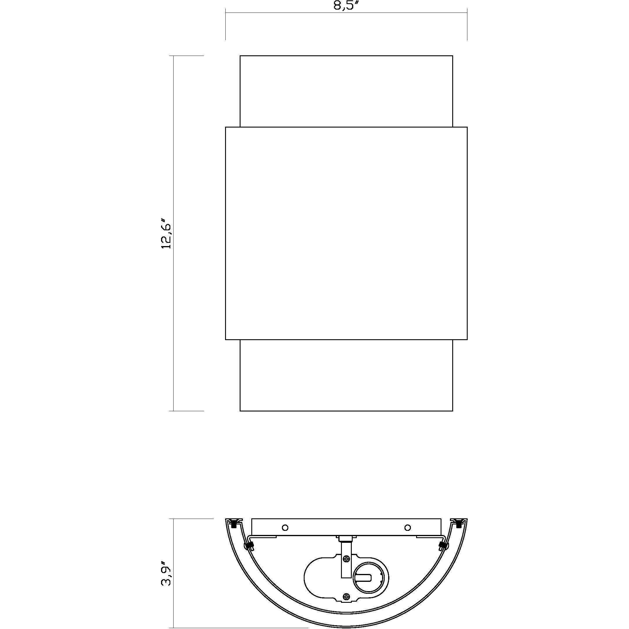 Harlech 2 Light 8.5 inch Rubbed Brass Wall Sconce Wall Light