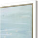 Lagoon Blue Blue and Turquoise and White and Yellow Framed Art