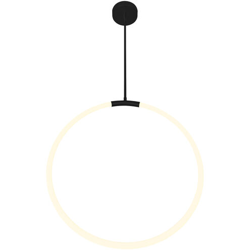 Hoops LED 5 inch Black Chandelier Ceiling Light