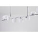 Canada 8 Light 4 inch Chrome Chandelier Ceiling Light