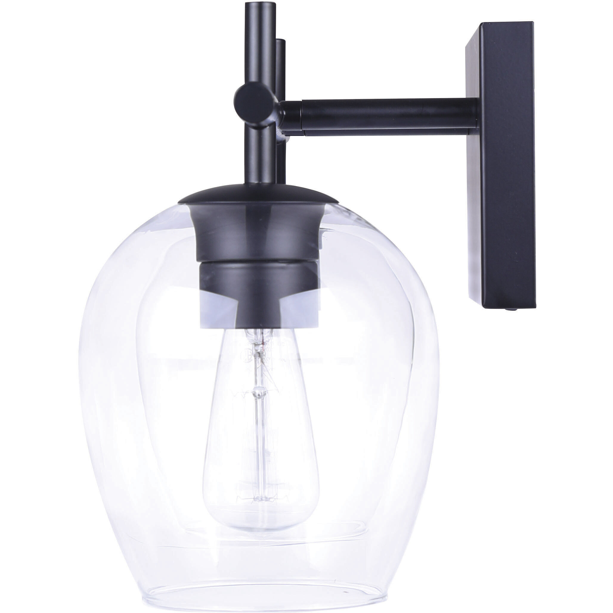 Madison 2 Light 16 inch Black Vanity Light Wall Light