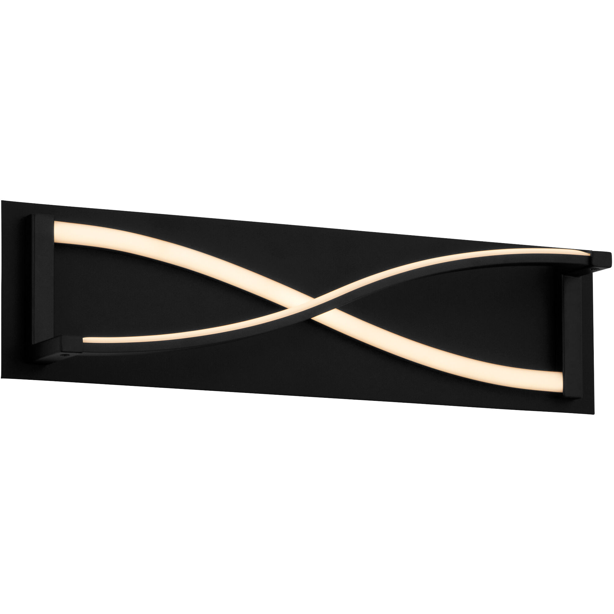 Hyperion 2 Light 22 inch Black Vanity Light Wall Light