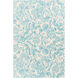 Tic Tac Toe 36 X 24 inch Blue and Neutral Area Rug, Wool