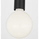 Drew & Jonathan Malcolm 1 Light 4.72 inch Midnight Black Flush Mount Ceiling Light in LED