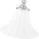 Fleur 1 Light 12 inch Brushed Nickel Pendant Ceiling Light
