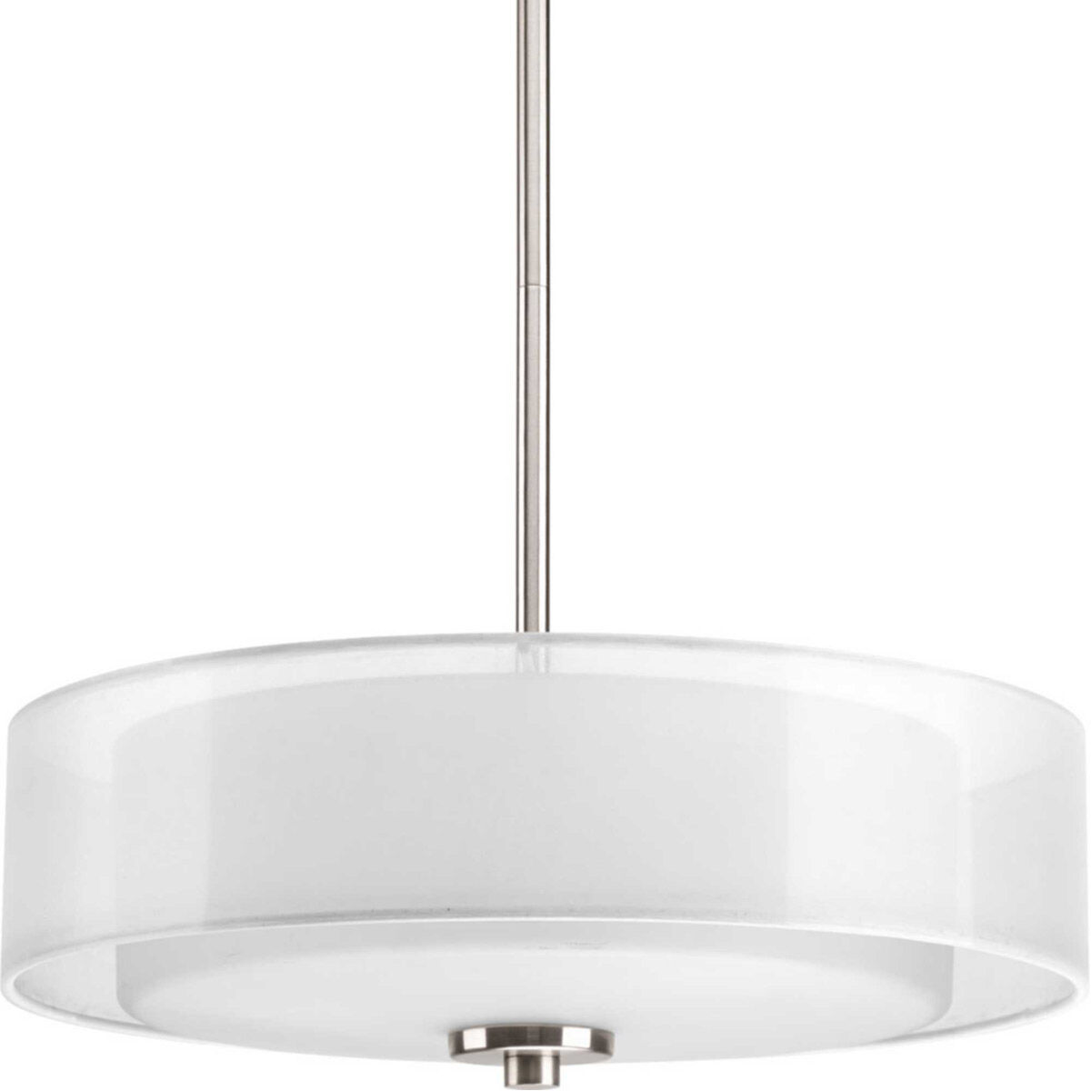 Invite 3 Light 15 inch Brushed Nickel Semi-Flush Mount Convertible Ceiling Light
