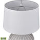 Brinley 29 inch 9.00 watt White with Pewter Table Lamp Portable Light