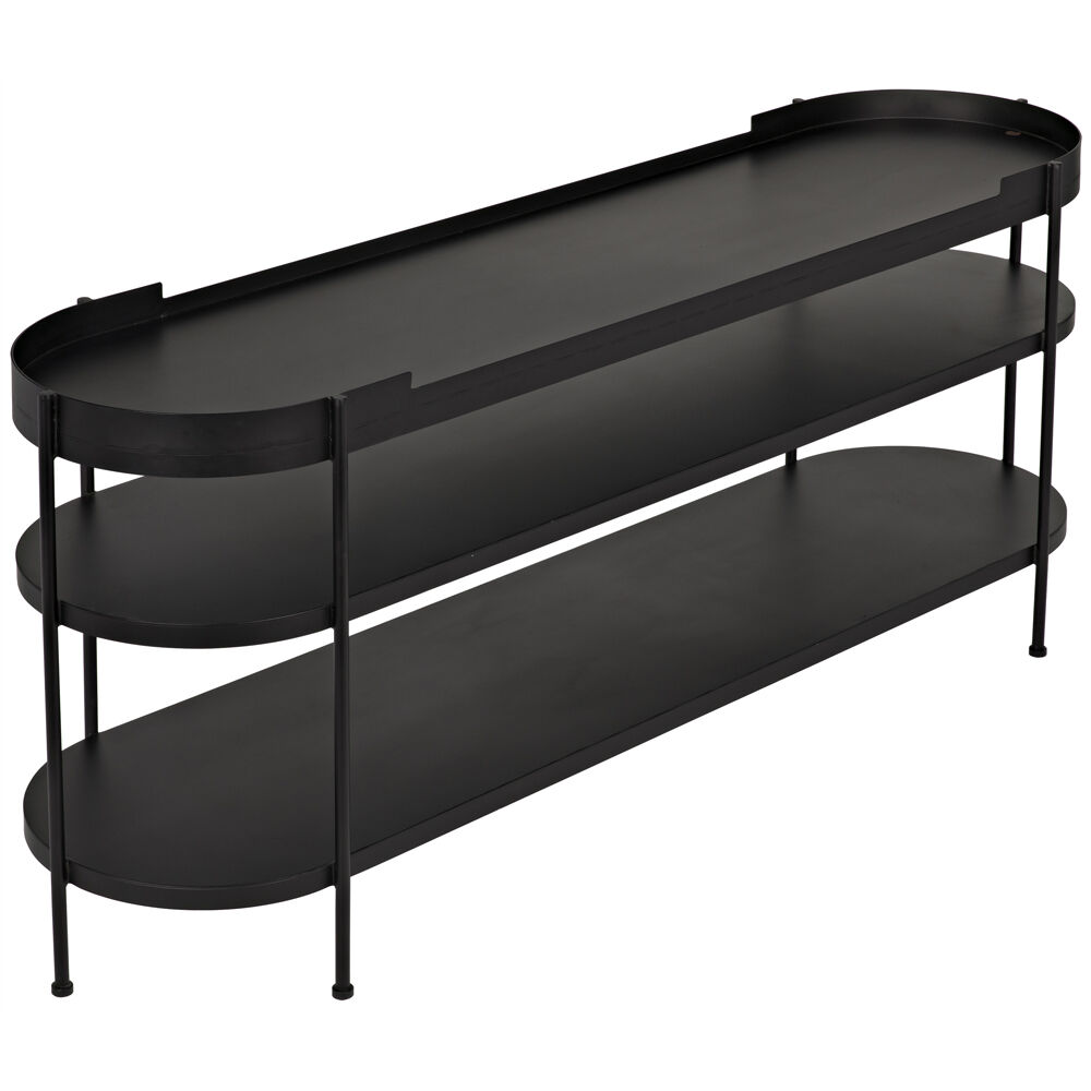 Cassio 79 X 20 inch Matte Black Console
