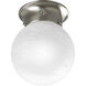 Ginger 1 Light 6 inch Brushed Nickel Flush Mount Ceiling Light