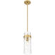 Fontaine 1 Light 5.75 inch Rubbed Brass Pendant Ceiling Light