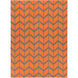 Fallon 132 X 96 inch Burnt Orange, Charcoal Rug