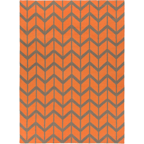 Fallon 132 X 96 inch Burnt Orange, Charcoal Rug