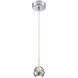 Draplin LED 5 inch Chrome Pendant Ceiling Light