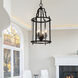 Desire 4 Light 11 inch Oil Rubbed Bronze Drum Shade Mini Pendant Ceiling Light