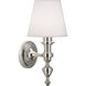Arthur 1 Light 7 inch Polished Nickel Wall Sconce Wall Light