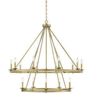Middleton 15 Light 45 inch Warm Brass Chandelier Ceiling Light, Essentials