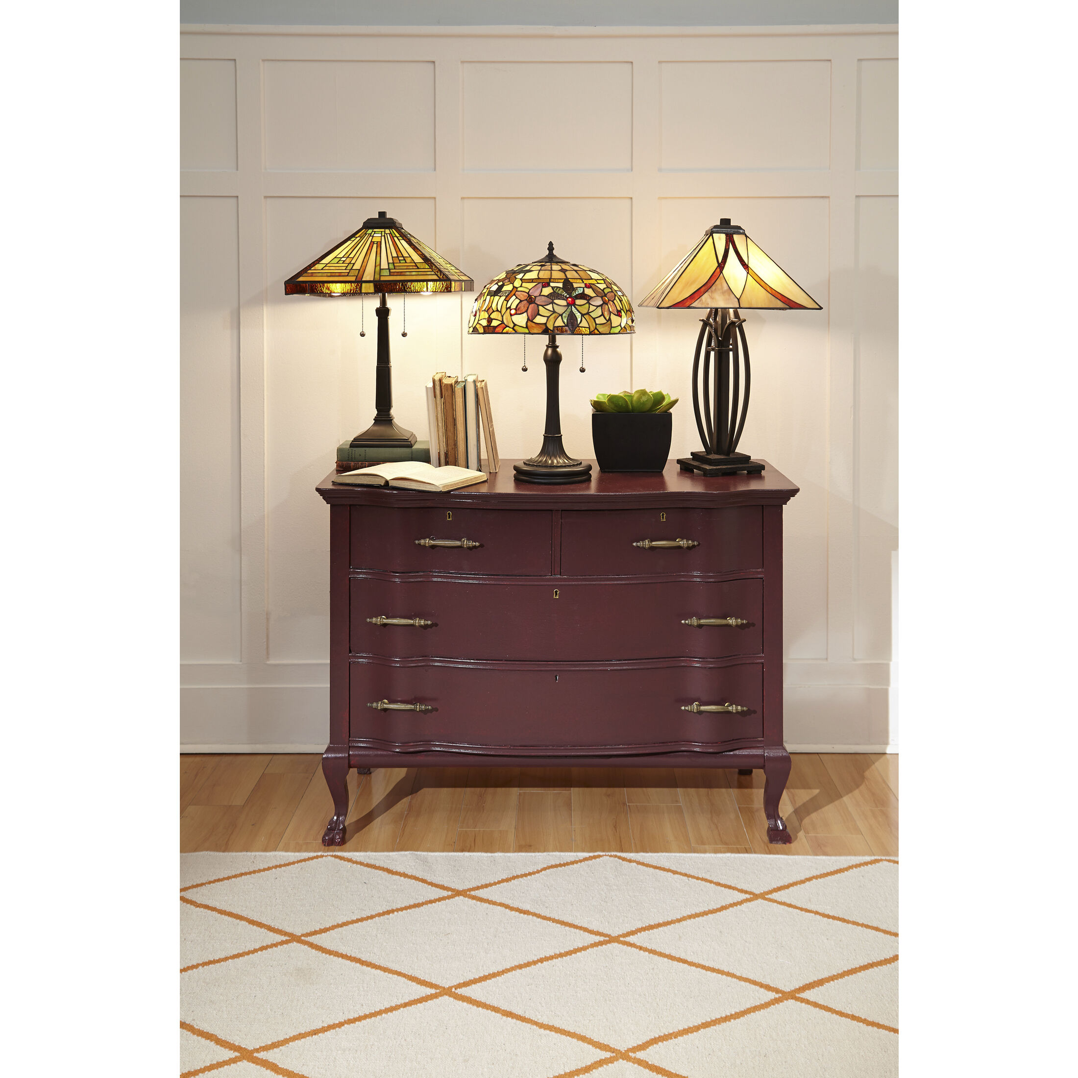 Stephen 23 inch 75 watt Vintage Bronze Table Lamp Portable Light, Naturals