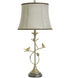 Ascoli 32.5 inch 150 watt Vintage Silver and Grey Table Lamp Portable Light