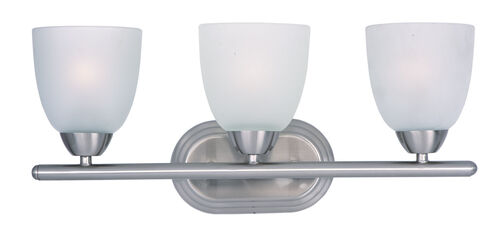 Axis 3 Light 21 inch Satin Nickel Bath Vanity Wall Light