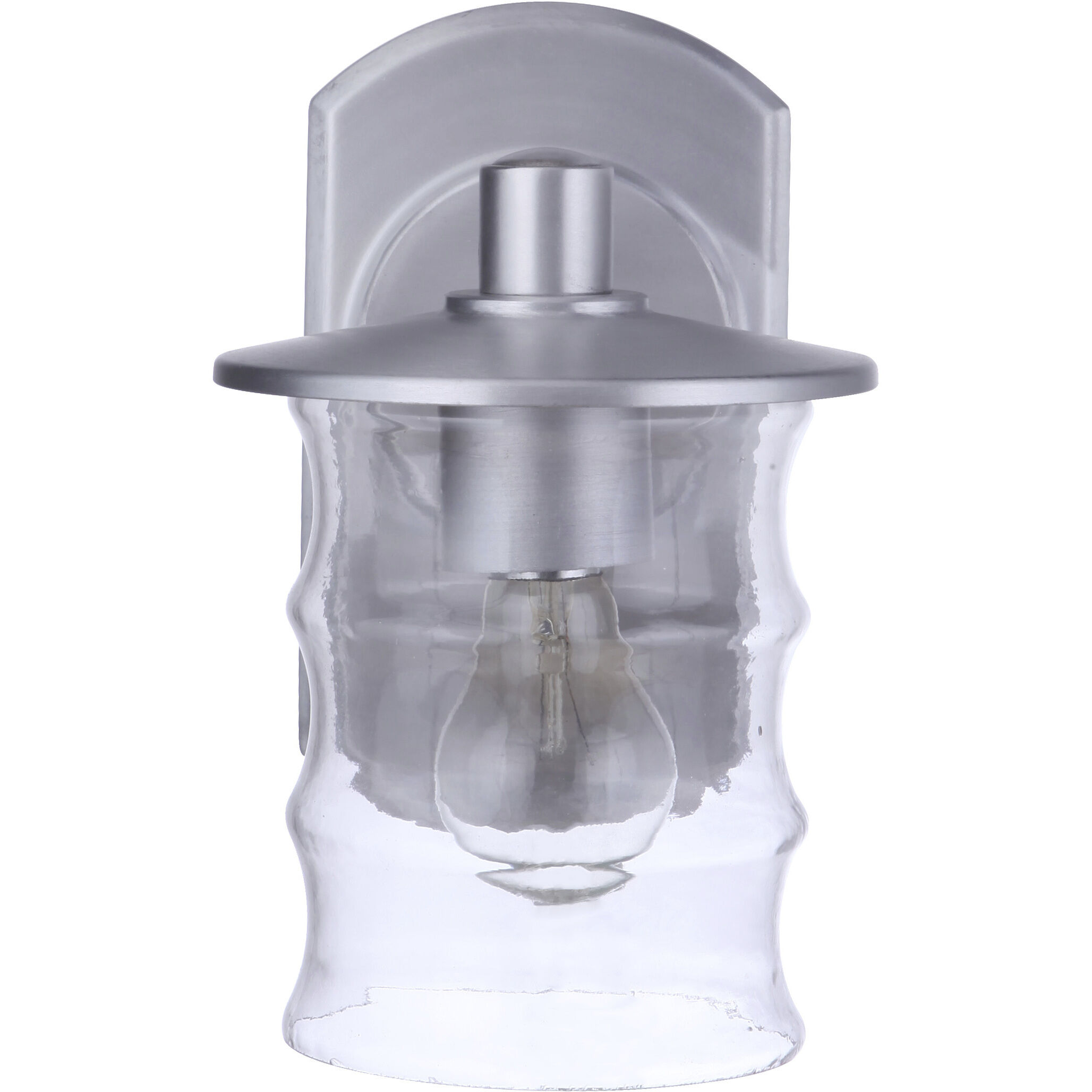 Canon Outdoor Wall Mount in Satin Aluminum, Medium