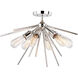 Estelle LED 24 inch Polished Nickel Semi-Flush Mount Ceiling Light