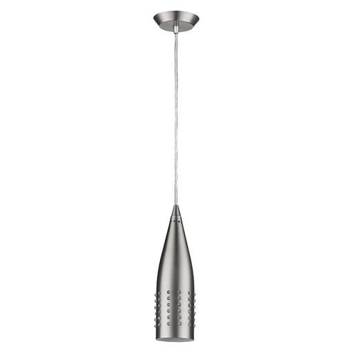 Prism 1 Light 3 inch Satin Nickel Pendant Ceiling Light