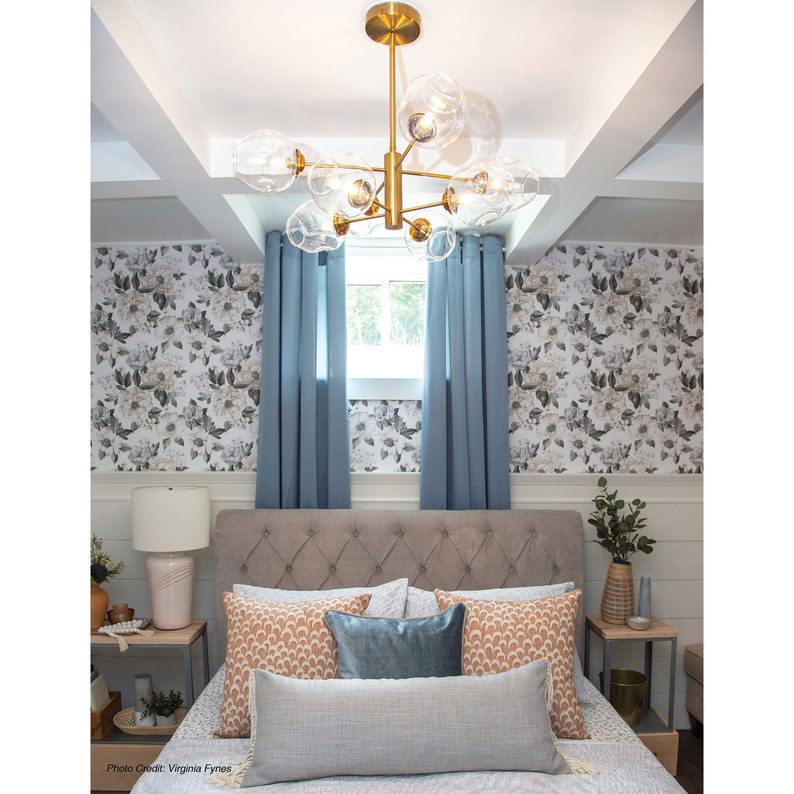 Abii 8 Light 26 inch Vintage Bronze with Clear Chandelier Ceiling Light in Vintage Brass