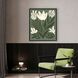 Simple Petals Green and Beige Canvas, Propac