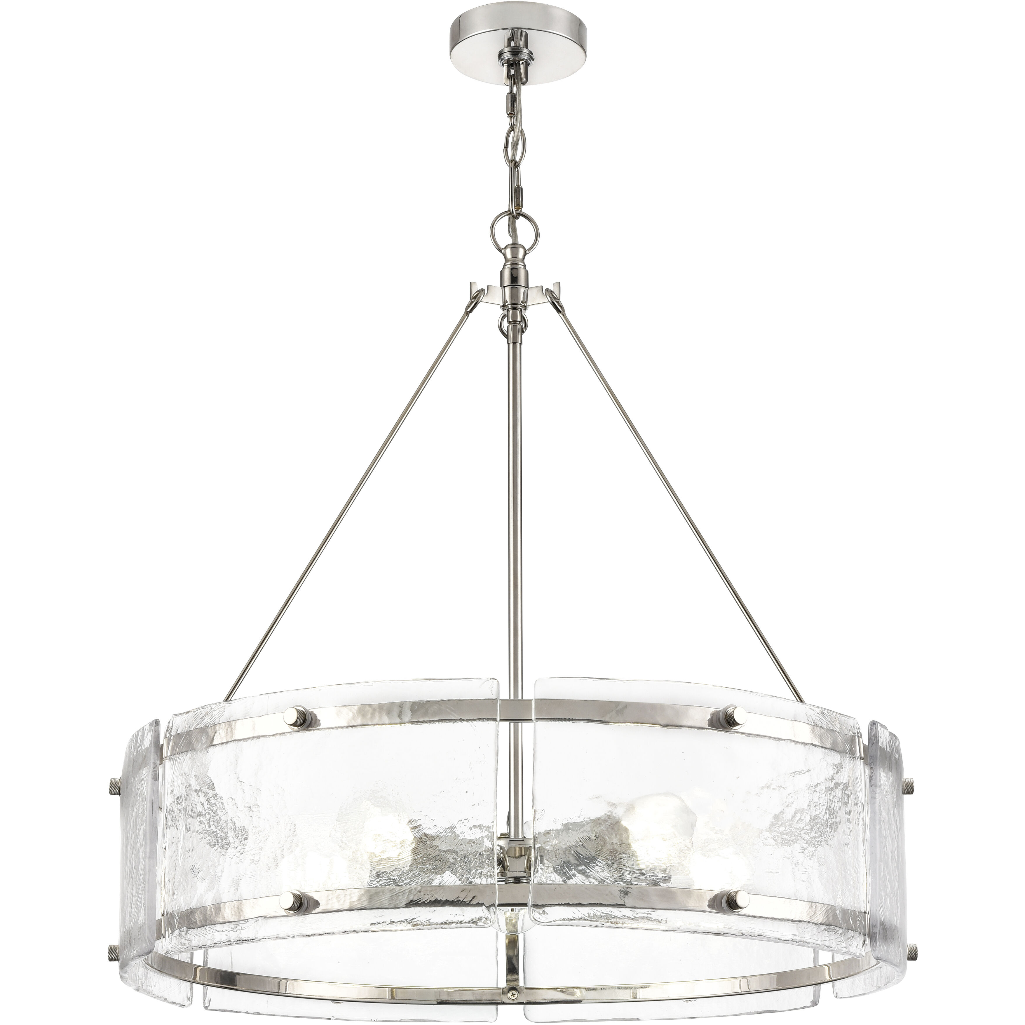Bennetti 5 Light 24.75 inch Polished Nickel Pendant Ceiling Light