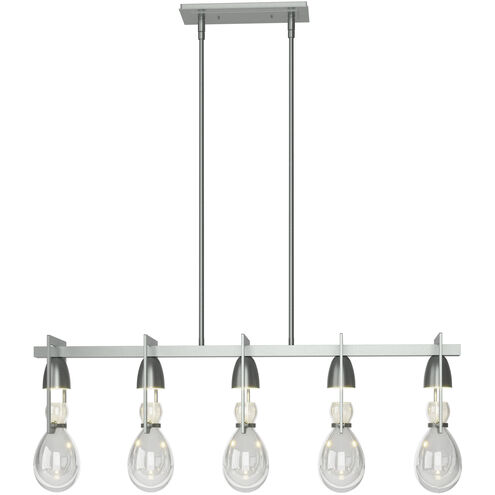 Apothecary 5 Light 40.5 inch Vintage Platinum Pendant Ceiling Light