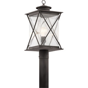 Argyle LED 20 inch Weathered Zinc Outdoor Post Lantern