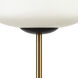 Ali Grove 62 inch 100.00 watt Aged Brass with Oil Rubbed Bronze Floor Lamp Portable Light