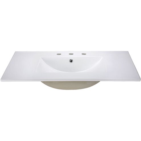 Ceramic 31 X 22 X 7 inch White Vanity Top