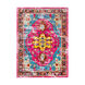 Neci 87 X 63 inch Bright Pink Indoor Area Rug, Rectangle