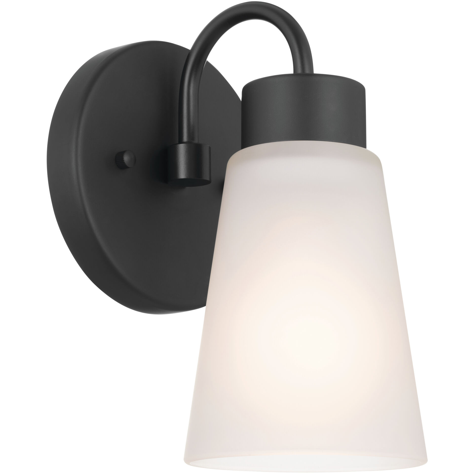 Erma 1 Light 5 inch Black Wall Sconce Wall Light