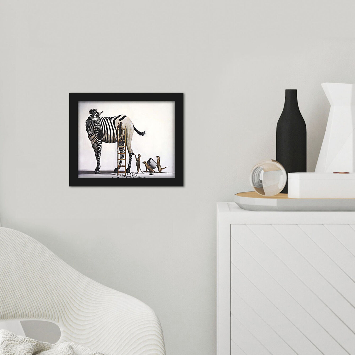 Animals 11 X 9 inch Non-Glass Framed Art, Propac