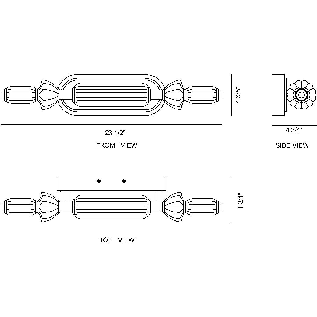 Lansdowne 1 Light 22 inch Polished Nickel Vanity Light Wall Light